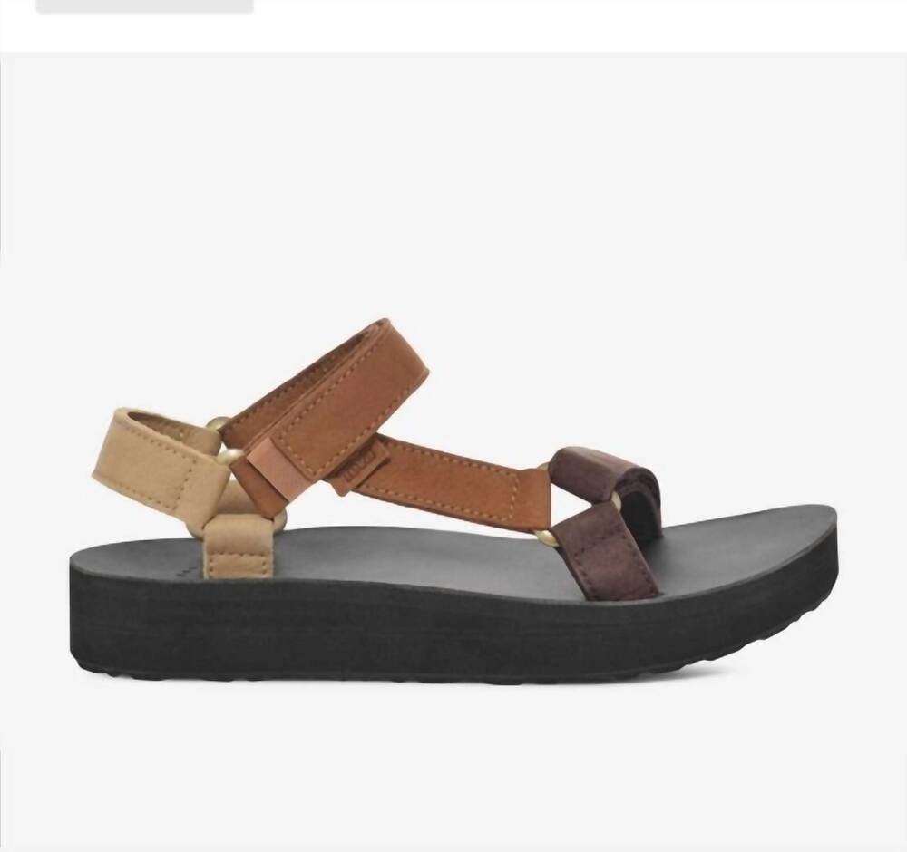NEW TEVA women's universal leather sandals in brown